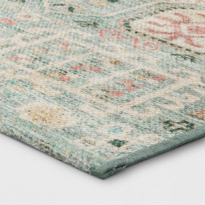  2'3"x3'9" Washable Persian Style Accent Rug Green - Threshold™