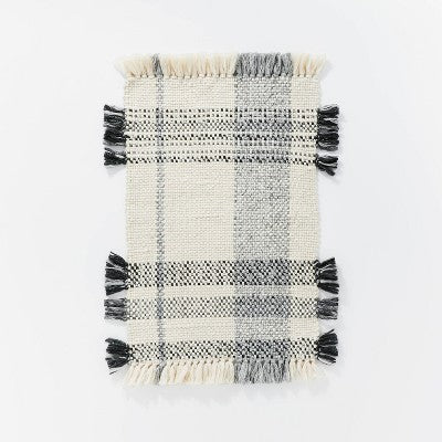  Laurelhurst Indoor/Outdoor Plaid Rug Black/White - Threshold™ Designed With Studio McGee