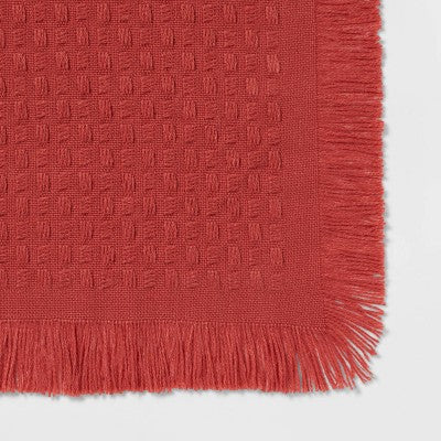  Solid Woven Throw Blanket Pink - Threshold™