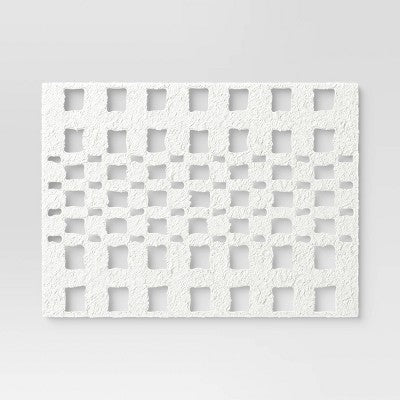  30" X 22" Metal And Paper Pulp Geometric Wall Sculpture Off-White - Threshold™