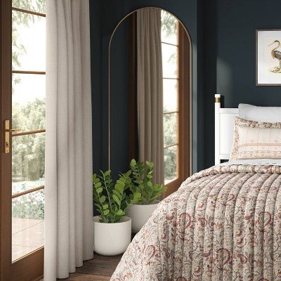  28" X 72" XL Arch Wall Mirror Brass - Threshold™