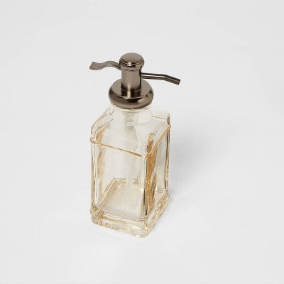  Antique Glass Tall Soap Pump Brown - Threshold™