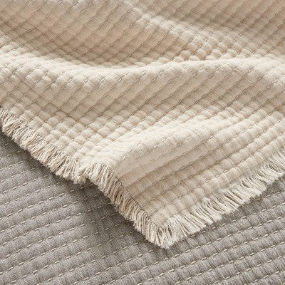  60"x80" Woven Bed Throw Gray - Threshold™
