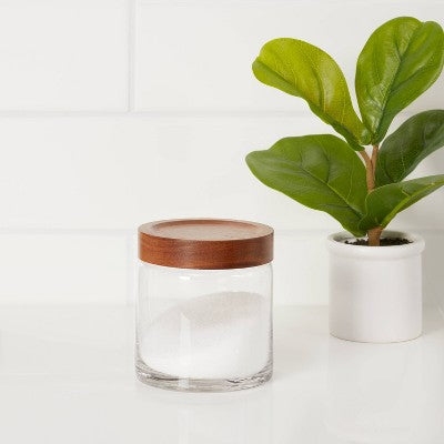  Canister Acacia/Glass Small - Threshold™