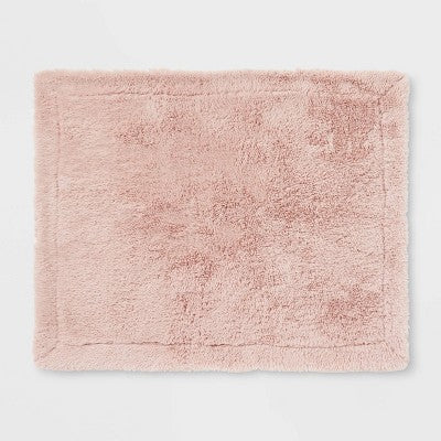  Long Faux Fur Throw Blanket Blush - Threshold™