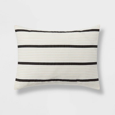  5pc Modern Stripe Comforter Set Off-White - Threshold™