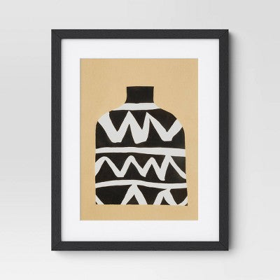  (Set Of 2) 16" X 20" Vase Set I And II Framed Decorative Wall Art Set With Mat - Threshold™