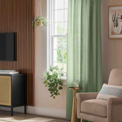  Solid Farrah Light Filtering Window Curtain Panel - Threshold™