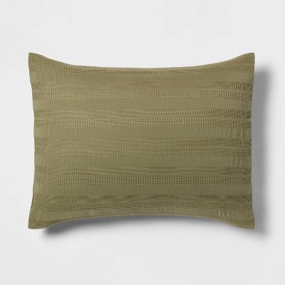  4pc Woven Waffle Stripe Comforter Bedding Set - Threshold™