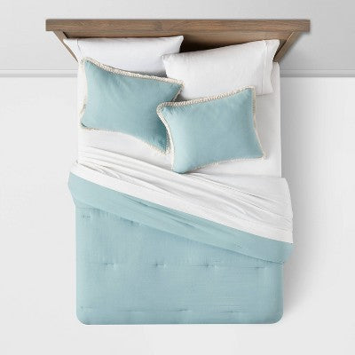  Cotton Tassel Border Comforter & Sham Set - Threshold™