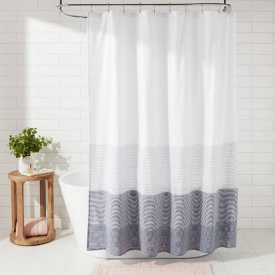  Nautical Shower Curtain Ombre Blue - Threshold™