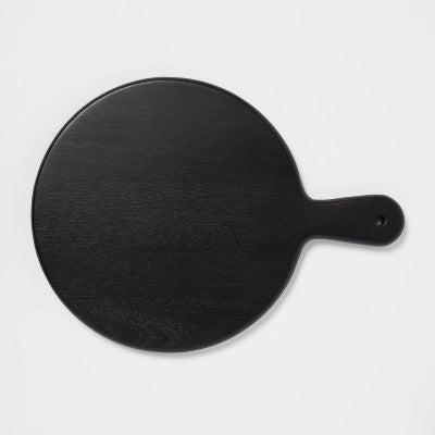  16" X 12" Acacia Modern Serving Board Black - Threshold™