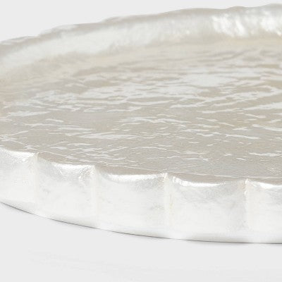  Fluted Capiz Tray - Threshold™