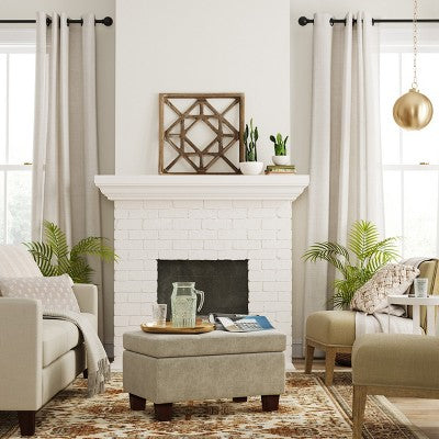  1pc Light Filtering Solid Window Curtain Panel - Threshold™