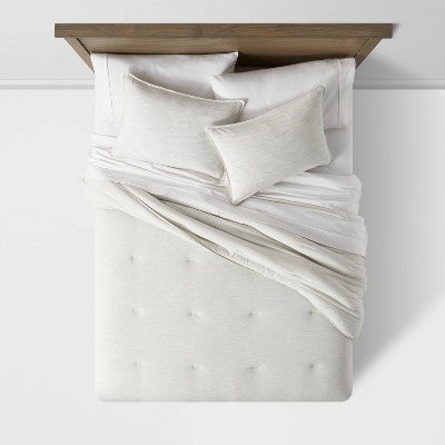  Space Dyed Cotton Linen Comforter & Sham Set - Threshold™