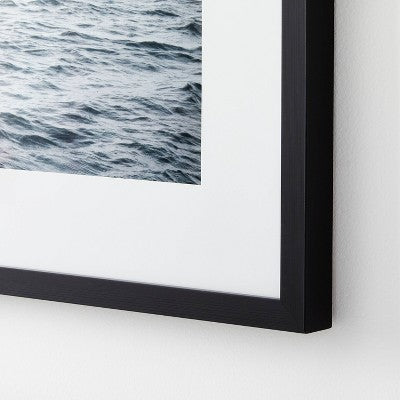  30" X 24" B&W Ocean View Framed Wall Print - Threshold™ Designed With Studio McGee
