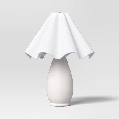  Wavy Shade Collection With Ceramic Base Table - Threshold™