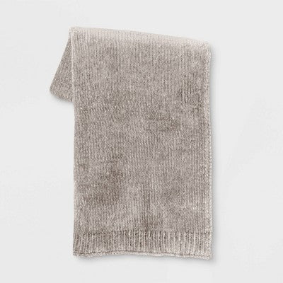  50"x60" Shiny Chenille Throw Blanket - Threshold™