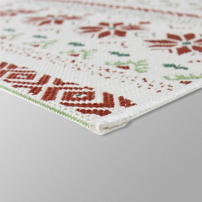  5' X 7' Fair Isle Outdoor Rug Red - Threshold™
