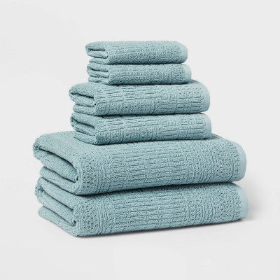  6pc Modern Bath Towels And Washcloths Set - Threshold™