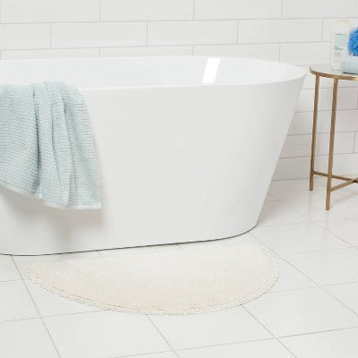  18"x32" Plush Half Moon Bath Rug Cream - Threshold™
