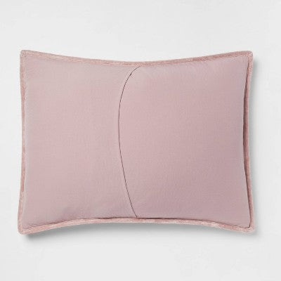  Luxe Diamond Stitch Velvet Quilt Sham - Threshold™