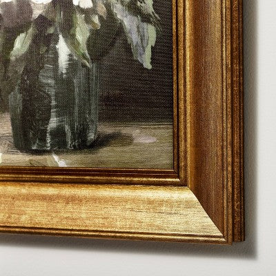  11" X 14" Vintage Floral Framed Wall Canvas - Threshold™ Designed With Studio McGee