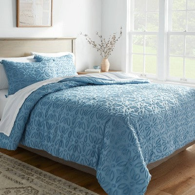  Clipped Jacquard Comforter & Sheet Bedding Set - Threshold™