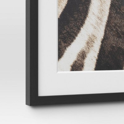  20" X 16" 2pc Zebra Close Up Glass Framed Wall Posters - Threshold™