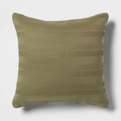  4pc Woven Waffle Stripe Comforter Bedding Set - Threshold™