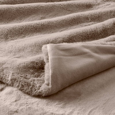  60"x80" Lush Faux Fur Bed Throw - Threshold™