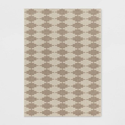  Step Diamonds Outdoor Rug Tan/Ivory - Threshold™