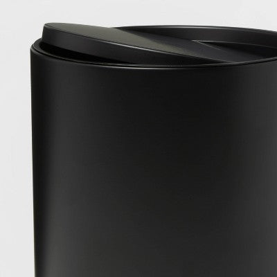  Metal Waste Can Black - Threshold™