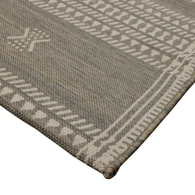  Six Diamond Outdoor Rug Linen - Threshold™