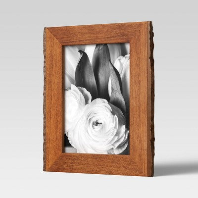  4" X 6" Vertical Sides Natural Frame Antique Wood - Threshold™
