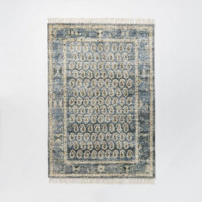  Lost Creek Printed Paisley Rug Blue - Threshold™ Designed With Studio McGee