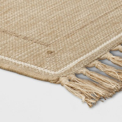  7'x10' Cactus Silk Pattern Outdoor Rug Tan - Threshold™