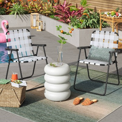  Rectangular Woven Indoor Outdoor Area Rug Sunset Ombre - Threshold™