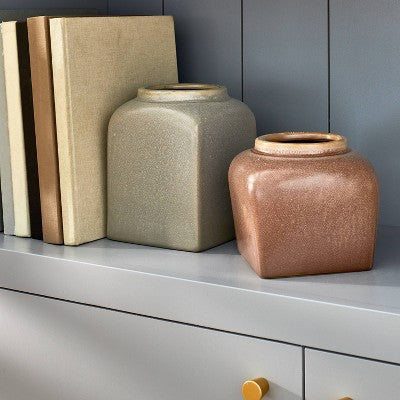  Modern Brown Ceramic Vase - Threshold™ Designed With Studio McGee