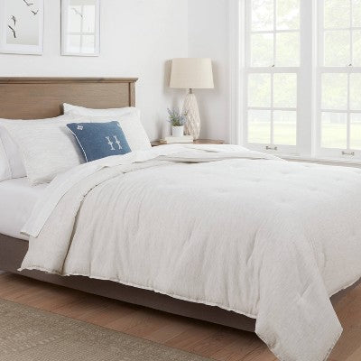  Space Dyed Cotton Linen Comforter & Sham Set - Threshold™