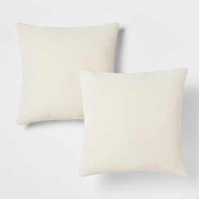  2pk Chenille Square Throw Pillows - Threshold™