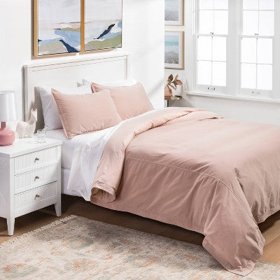  Solid Velvet Duvet Cover & Sham Set - Threshold