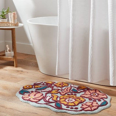  24"x36" Oversized Floral Bath Rug - Threshold™