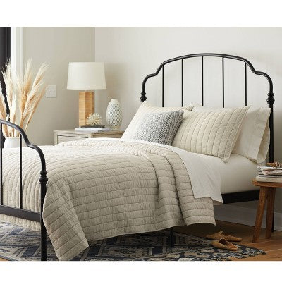  Threshold Herringbone Flannel Bedding Collection