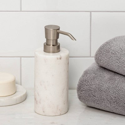  Marble Soap/Lotion Dispenser White - Threshold™