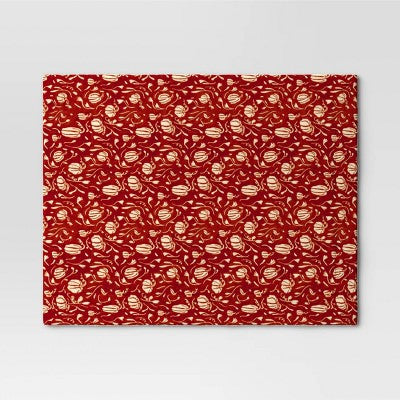 Mini Pumpkin Printed Plush With Shearling Reverse Throw Blanket - Threshold™