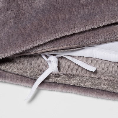  55"x80" Microplush Weighted Blanket With Removable Cover - Threshold™