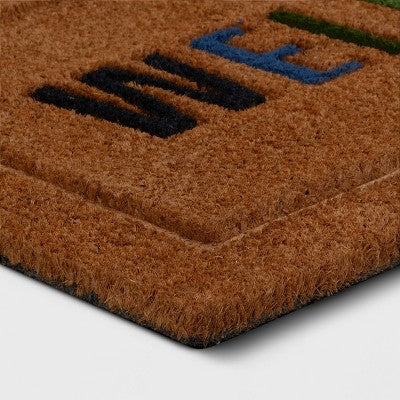  1'6"x2'6" 'Welcome' Coir Doormat Multi/Natural - Threshold™